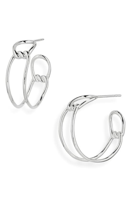 Shop Argento Vivo Sterling Silver Open Twist Hoop Earrings