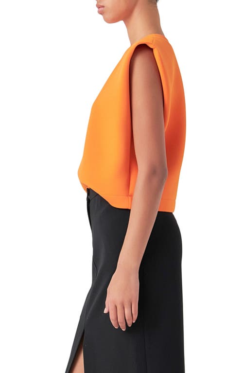 Grey Lab Soft Basic Top In Orange