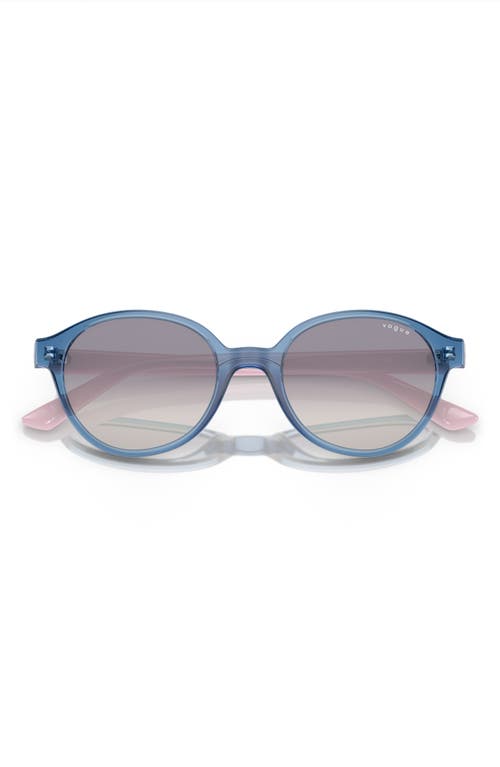 VOGUE Kids' 45mm Gradient Oval Sunglasses in Transparent Blue at Nordstrom
