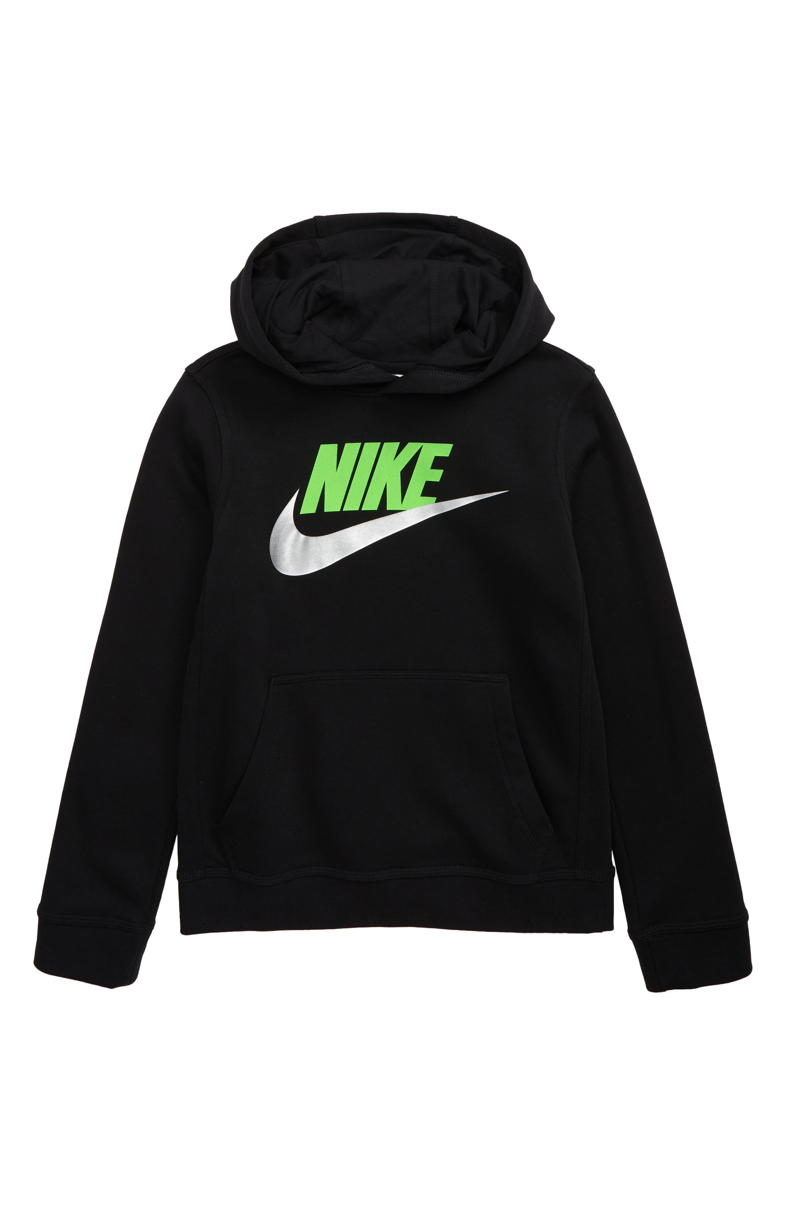 black and green nike sweater