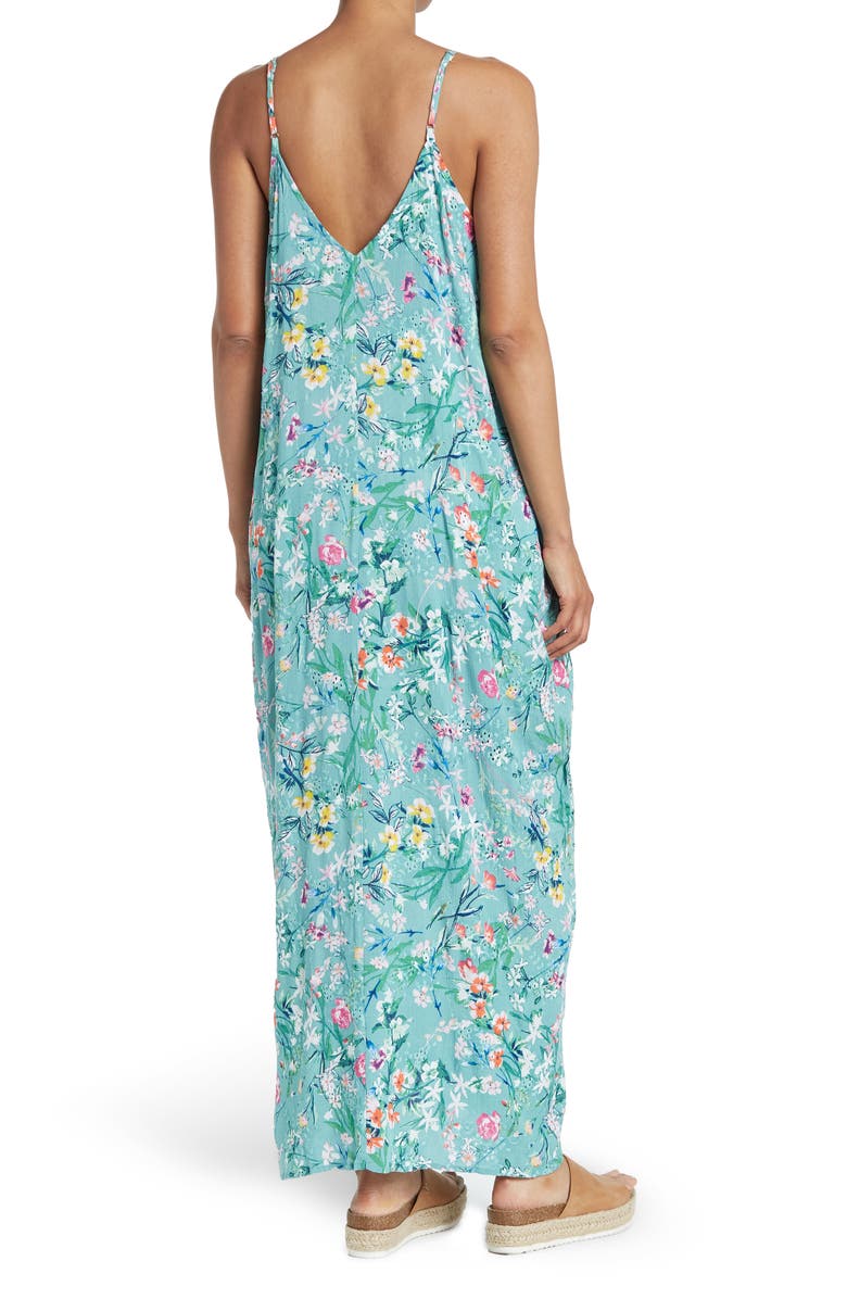 LOVE GROWS HERE WOVEN MAXI DRESS