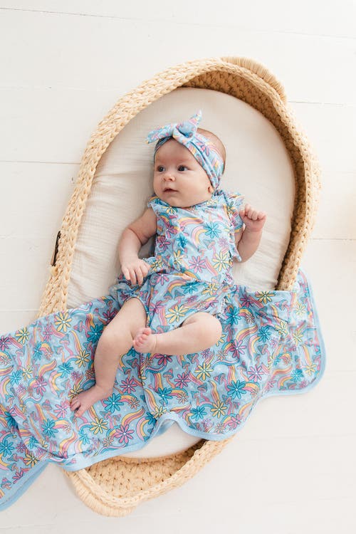 Charlie Lou Baby ® Groovy Fall After All Swaddle In Blue