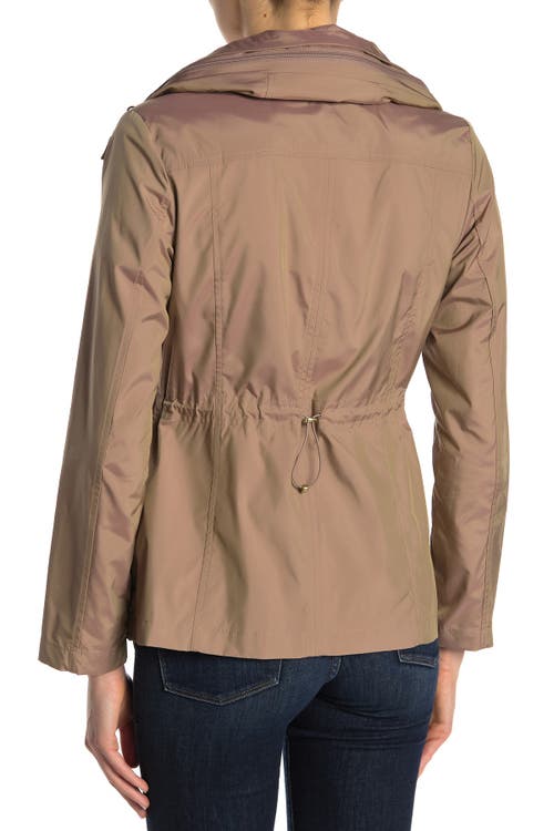 Shop Cole Haan Water Repellent Hooded Parka In Champagne