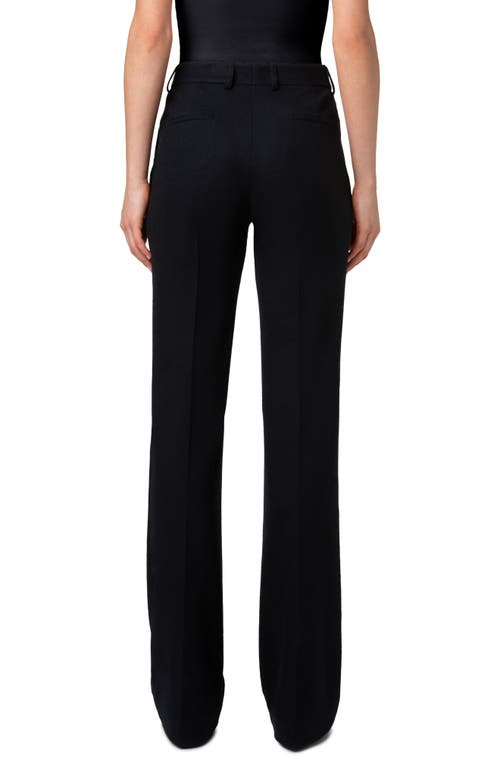 Akris Punto Faysa Wool Felt Trousers In Black