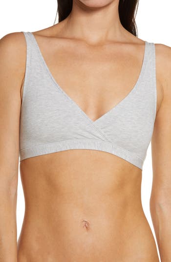 MeUndies –Stretch Cotton V-Neck Bra – Comfortable Bralette for Women – No  Underwire -  Exclusive Fabric at  Women's Clothing store