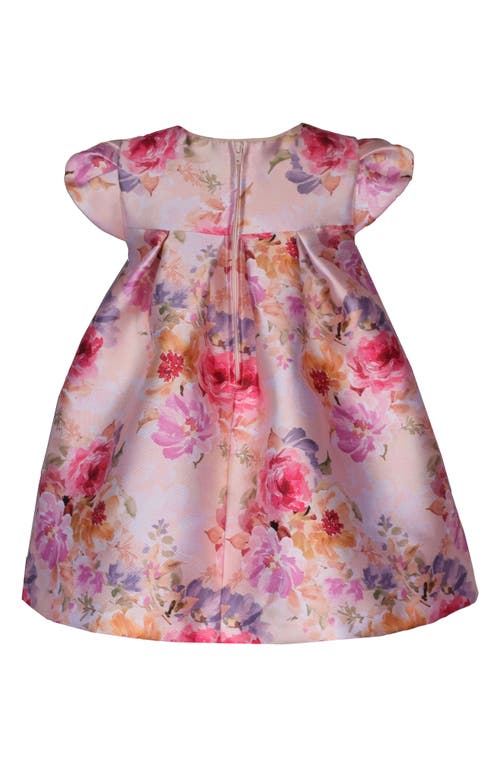 Shop Iris & Ivy Kids' Floral Mikado Party Dress In Rose