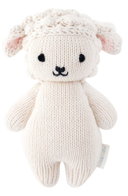 cuddle+kind Baby Lamb Stuffed Animal in White