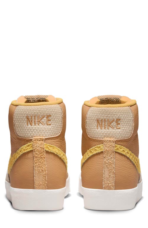 Shop Nike Blazer Mid '77 Sneaker In Wheat/gold/black