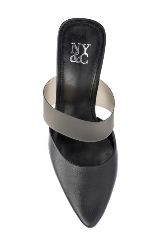 New York And Company Winifred Heeled Mule In Black