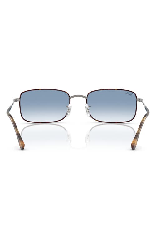 Ray Ban Rb3746 Sunglasses Gunmetal Frame Blue Lenses 59-20 In Blue Gradient