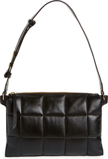 AllSaints Leather Shoulder Bag - Black Shoulder Bags, Handbags