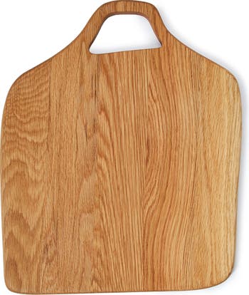 The Conran Shop Large Square Oak Wood Chopping Board in Brown