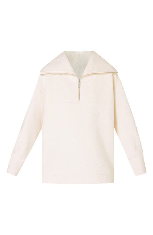 Shop Sweaty Betty Radiant Half Zip Sweatshirt In Oatmeal