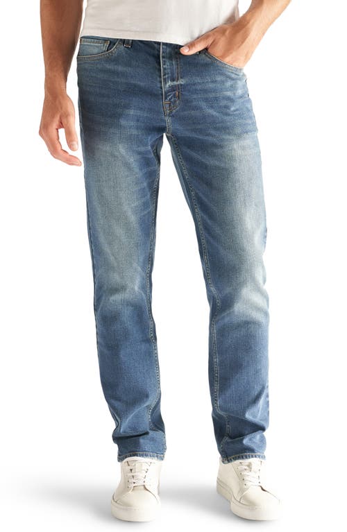 Slim-Straight Fit Performance Stretch Jeans in Ash