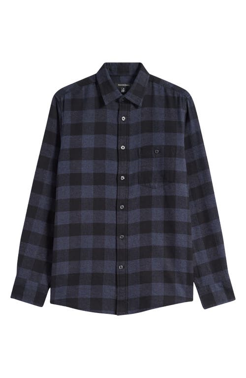 Shop Treasure & Bond Grindle Buffalo Plaid Flannel Button-up Shirt In Navy- Black Buffalo Check