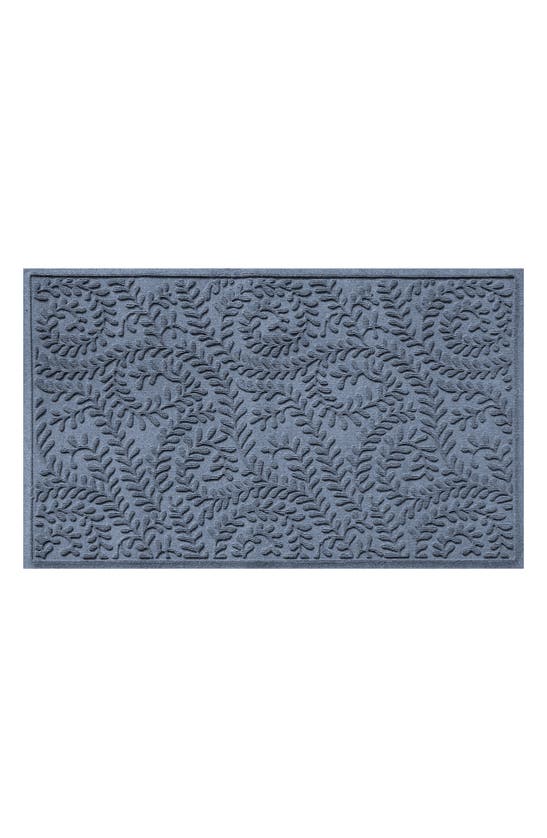 Bungalow Flooring Waterhog Boxwood Floor Mat In Bluestone