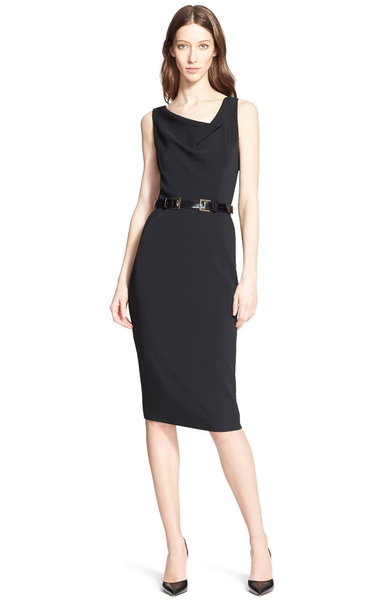 Nordstrom Signature and Caroline Issa Cowl Neck Crepe Sheath Dress with ...