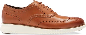 Cole haan zerogrand on sale wingtip oxford british tan