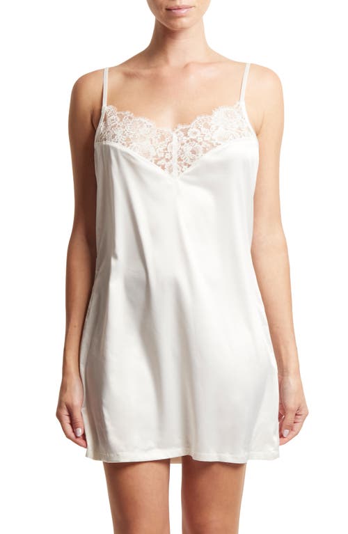 Hanky Panky Happily Ever After Lace & Satin Chemise Light Ivory at Nordstrom,