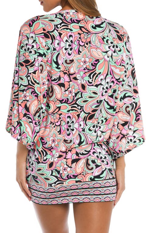 Sunshine 79 Paisley Cover-up Tunic Top In Multi