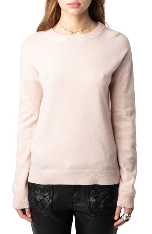 Shop Zadig & Voltaire Cici Elbow Pattern Cashmere Sweater In Opera