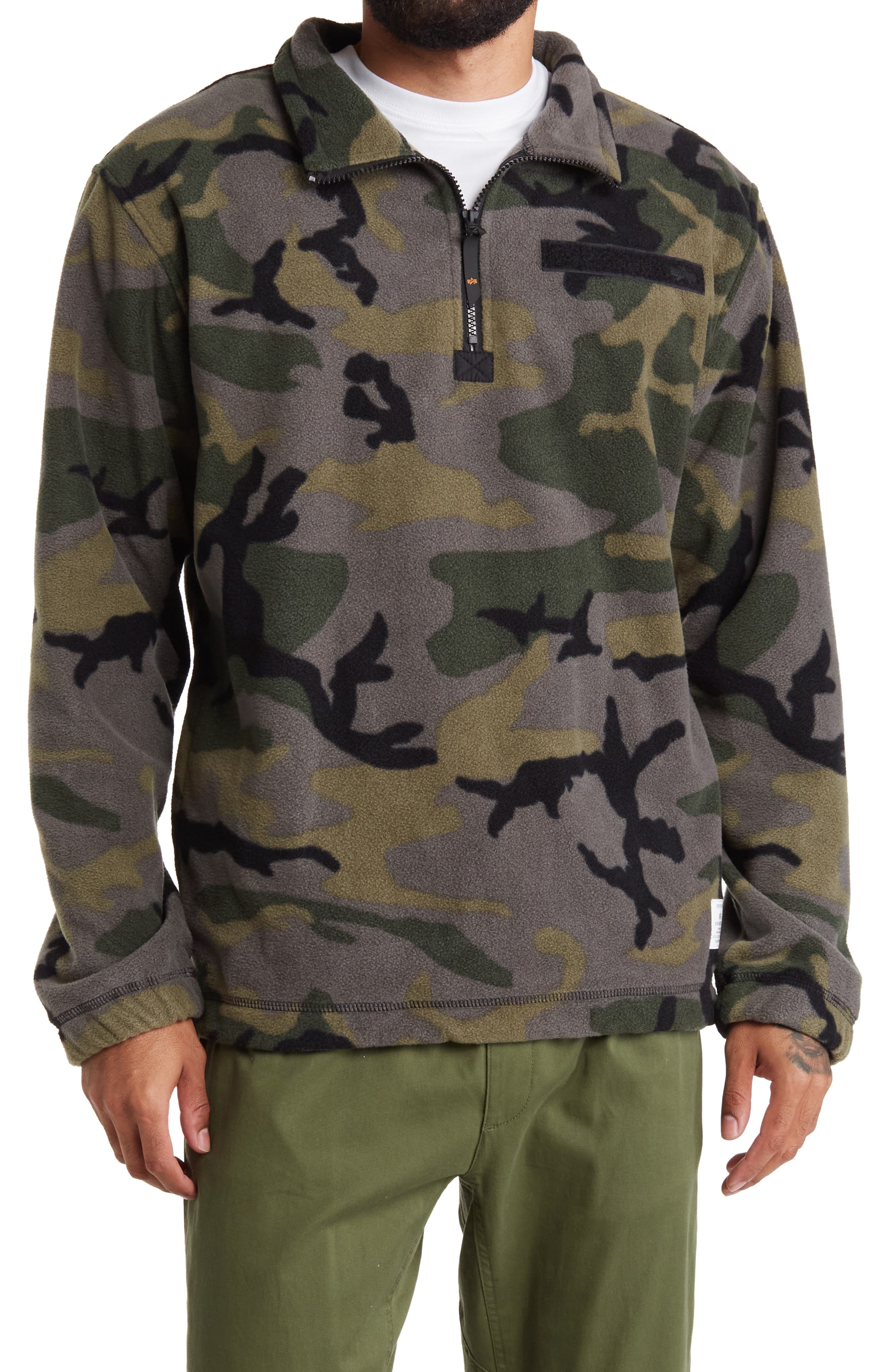 Alpha Industries Camo Quarter Zip 
