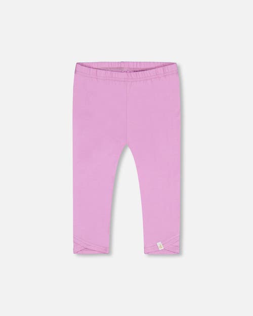 Deux Par Deux Girl's Organic Cotton Capri Legging Lavender at Nordstrom