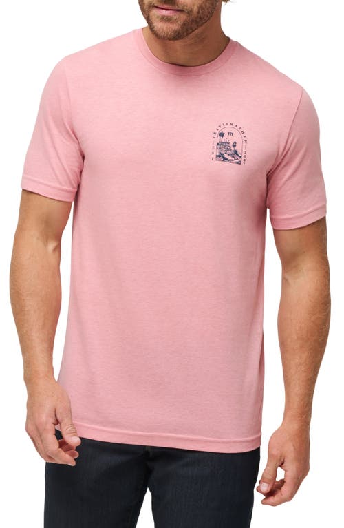 TravisMathew Uncharted Waters Graphic T-Shirt Heather Blush at Nordstrom,