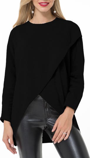 Crossover nursing sweater best sale