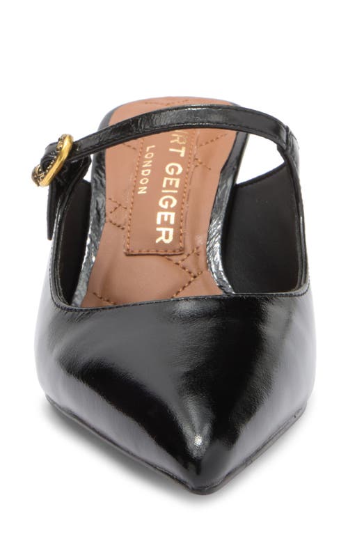 Kurt Geiger London Regent Pointed Toe Mary Jane Mule In Black