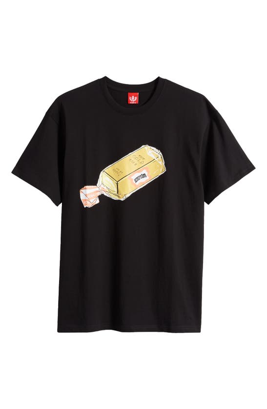Shop Icecream Bread Cotton Graphic T-shirt In Black