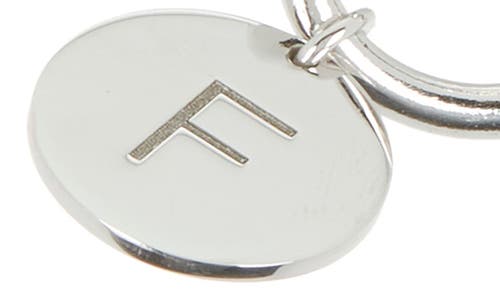 Meshmerise Love Knot Initial Bracelet In White-f