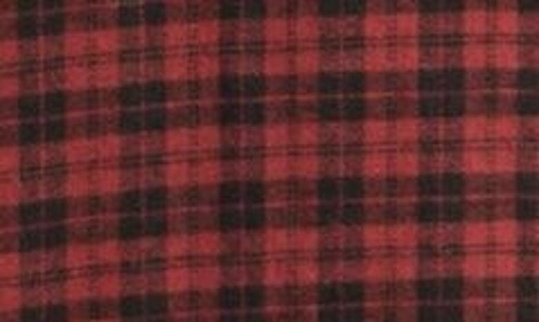 Nordstrom Marcus Trim Fit Check Flannel Button-down Shirt In Burgundy- Black Marcus Plaid