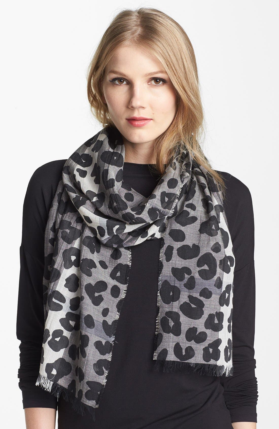 burberry animal print scarf