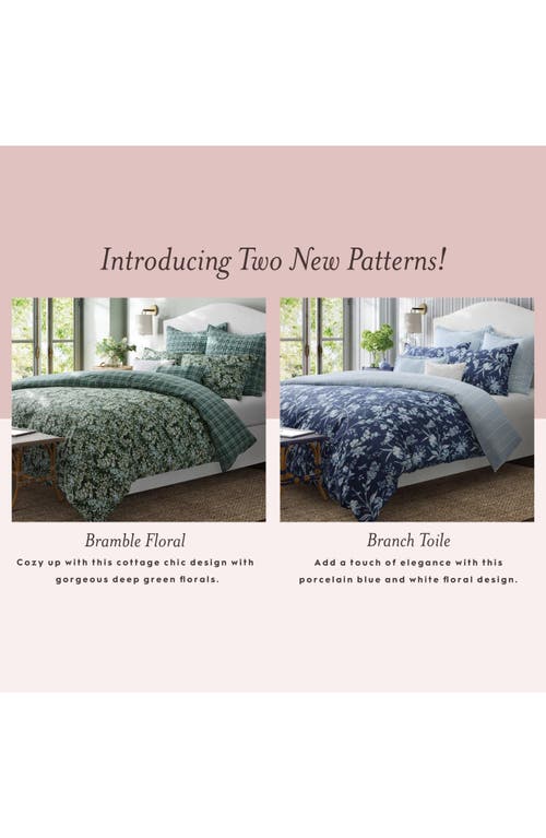 Laura Ashley Natalie Comforter & Sham Set In Sage