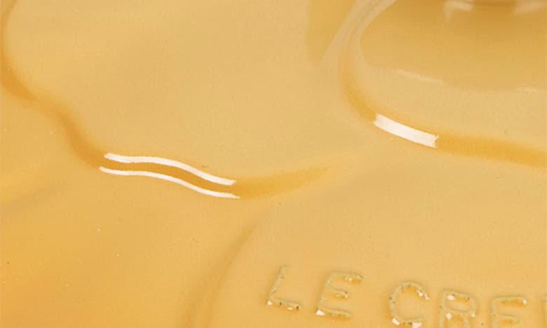 Shop Le Creuset Petal Signature Braiser In Honey