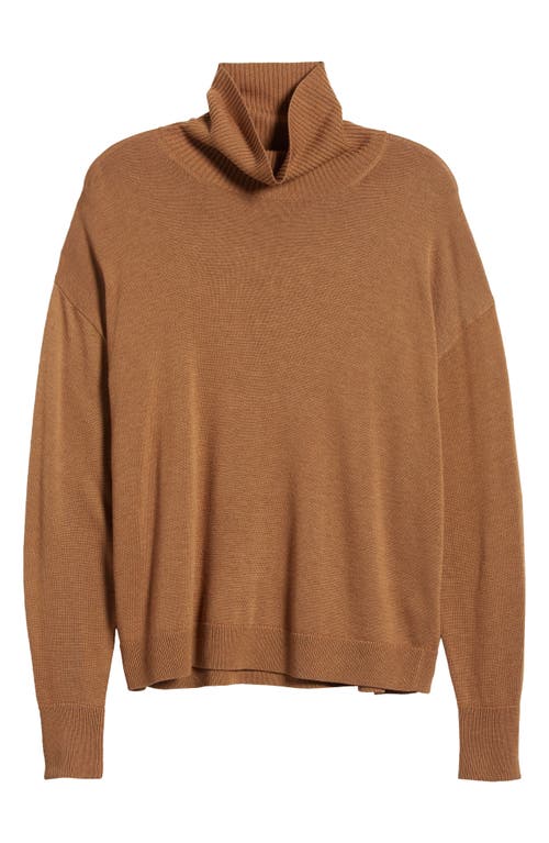 Shop Treasure & Bond Turtleneck Sweater In Brown Bear