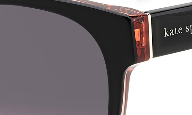 Kate Spade Nathalie 55mm Gradient Round Sunglasses In Black