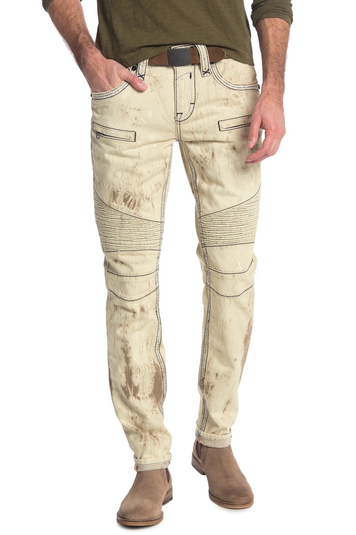 khaki rock revival jeans