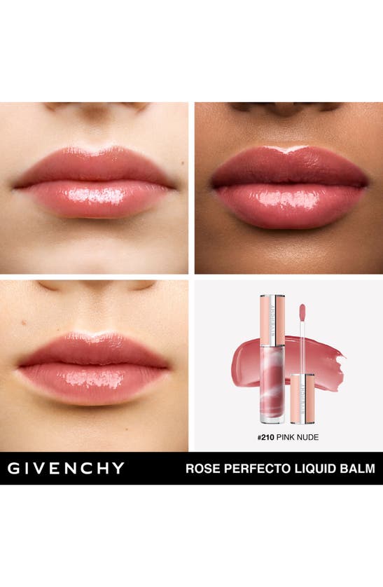 Shop Givenchy Rose Perfecto Liquid Lip Balm In 210 Pink Nude