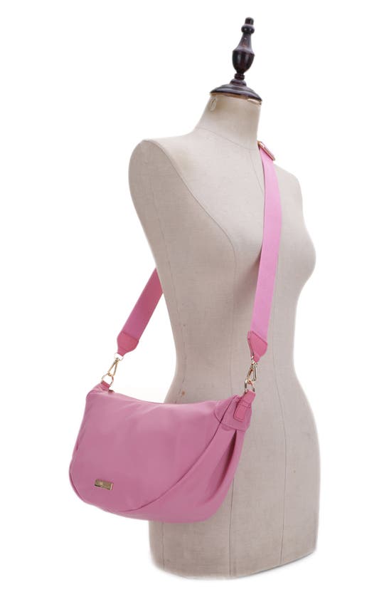 Shop Mali + Lili Bre Nylon Sling Crossbody Bag In Mauve