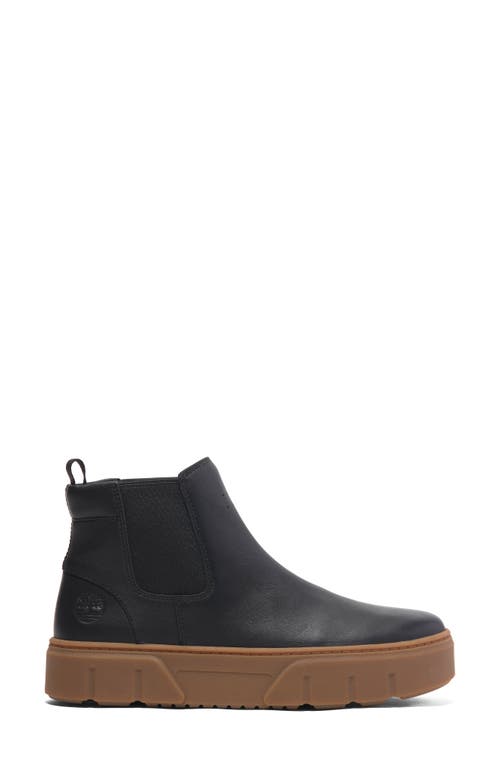 Timberland Laurel Court Pull-on Sneaker Boot In Black Full Grain