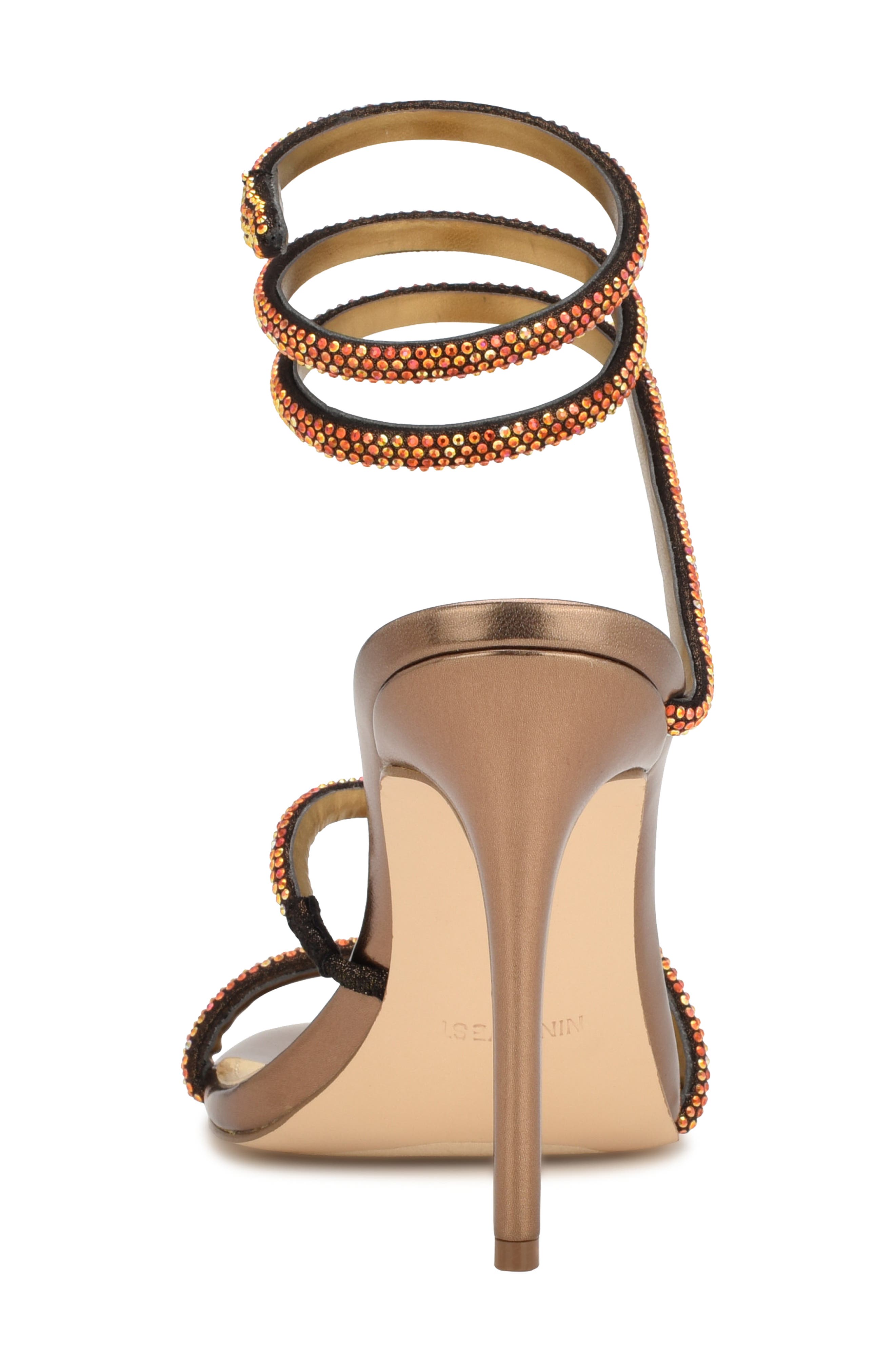 nine west rose gold sandals