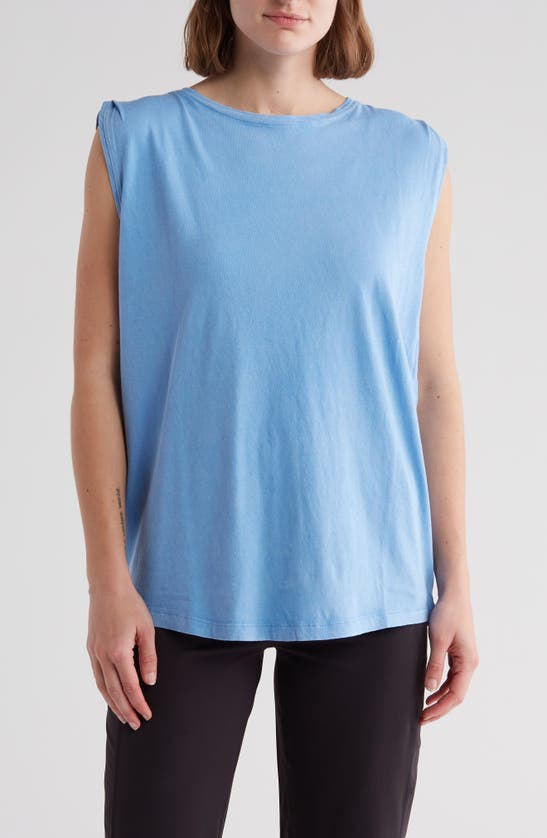 Z By Zella Vintage Wash Relaxed Tank In Blue Lapis