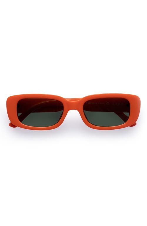 Shop Aire Ceres 51mm Rectangular Sunglasses In Neon Orange