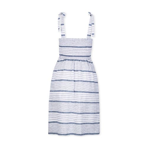 HOPE & HENRY SMOCKED BOW SHOULDER SUNDRESS 