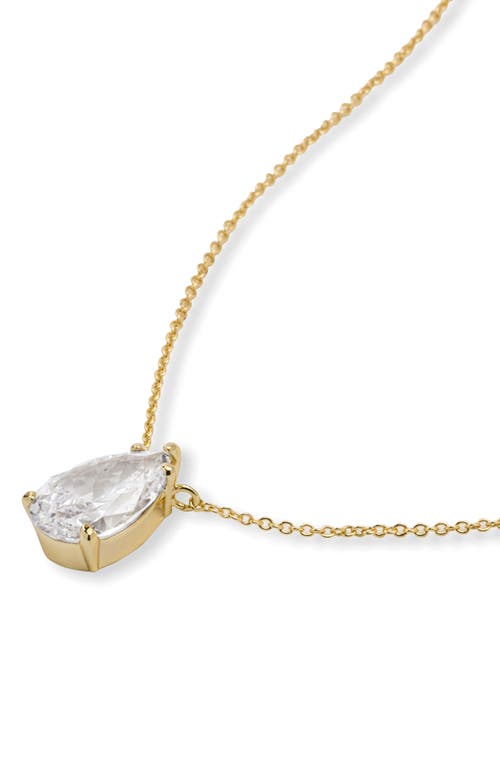 Shop Melinda Maria Are You Jealous Pendant Necklace In Gold/white Diamonette