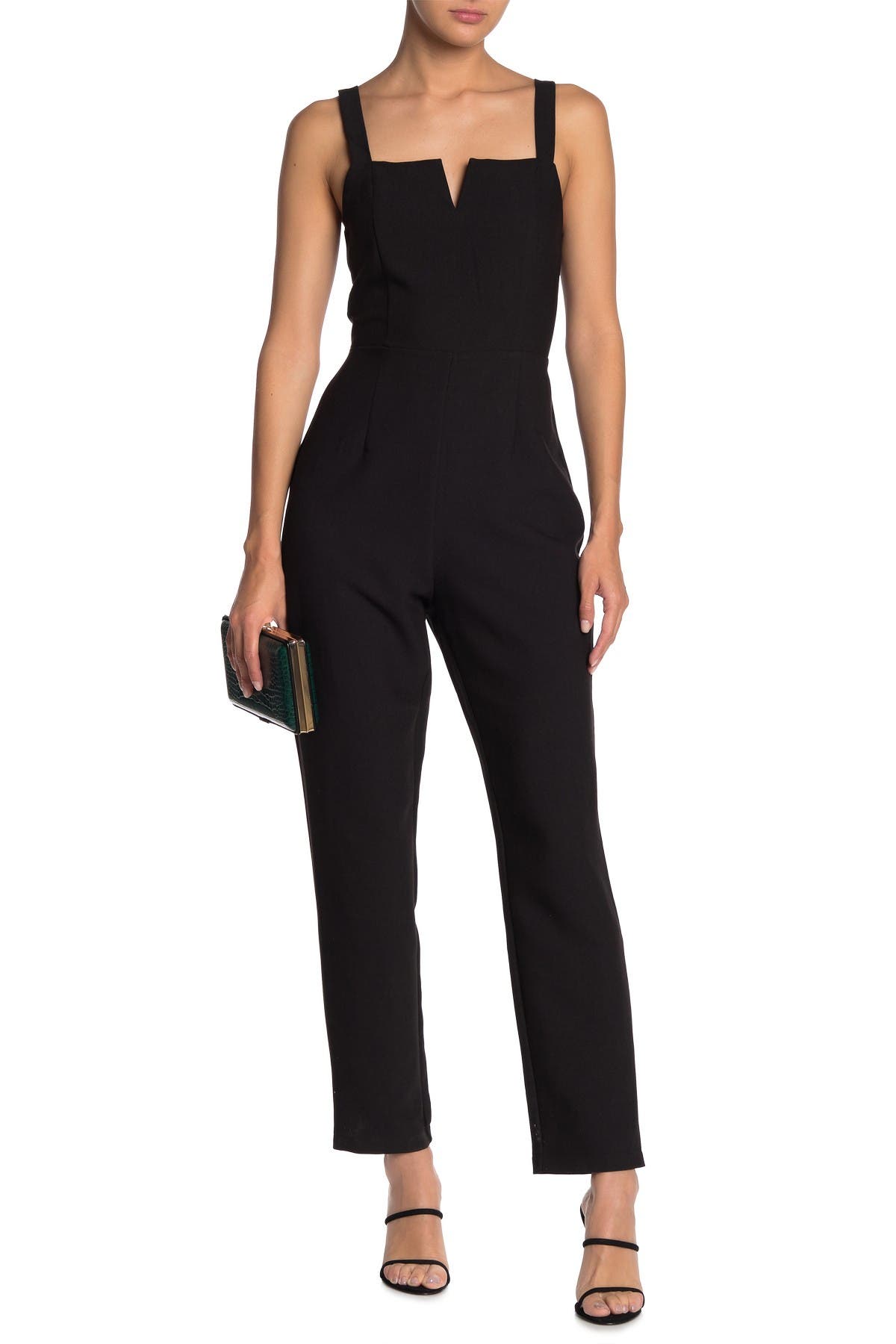 straight leg jumpsuit