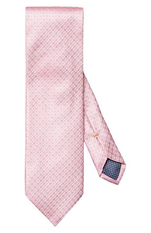 Floral Silk Tie in Medium Pink