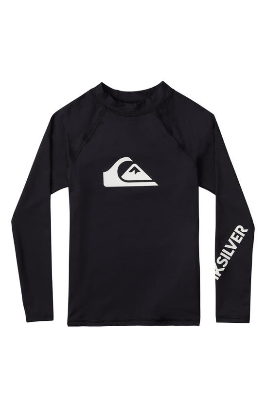 QUIKSILVER KIDS' ALL TIME LONG SLEEVE RASHGUARD,EQKWR03082